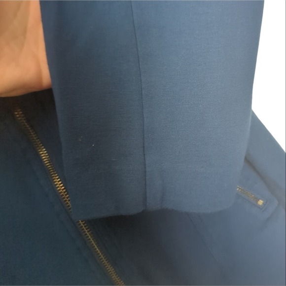 Lane Bryant Peacock Blue Moto Blazer Jacket Size 28 4X - Picture 6 of 7